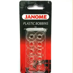 JANOME Plastic Bobbins x10 in Packet for All Janome Home Use Model 200122005