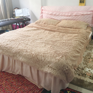 Siêu Mềm 100% Polyester Sang Trọng Dài Tóc Chồn Chăn Giả Lông Thú Chăn Hàn Quốc Chăn - Product Image 3