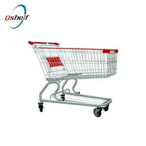 Ucuz Metal bakkal süpermarket alışveriş arabası sepeti için Market alışveriş arabası