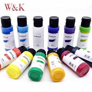 Set di vernici acriliche per bambini di qualità sfusa da 12 colori 60ml <span class=keywords><strong>con</strong></span> certificazione professionale - Product Image 2