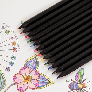 12 Màu Đen BÚT CHÌ GỖ 12 Cái Đen Bút Chì Màu Bằng Gỗ Tùy Chỉnh Thiết Kế 7 "Giấy Ống Đóng Gói - Product Image 3