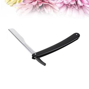 <span class=keywords><strong>Rasoio</strong></span> da <span class=keywords><strong>Barbiere</strong></span> Chic a Lama Dritta in Acciaio Inossidabile, Pieghevole, Vintage, con Manico in Legno (Argento) - Product Image 4
