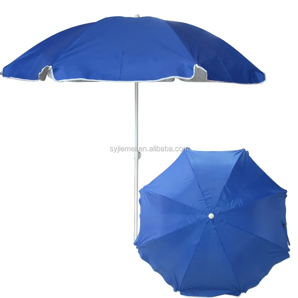 36 ''* 8kプラスチック製ハンドルガーデン傘付き屋外ビーチ傘