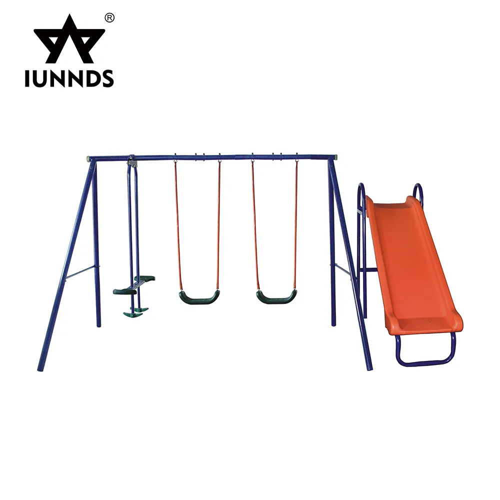 Outdoor-Probe Kinder Schaukel Rutsche Spielplatz Montieren Sie Easy Equipment Swing Slide Set