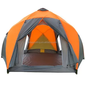 Tente de Camping ultralégère pour 10 personnes, Camping, étanche, coupe-vent, automatique (HT6029-11)