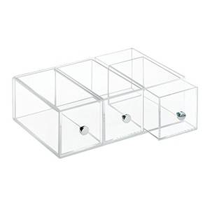 Acrilico trasparente <span class=keywords><strong>3</strong></span> cassetti espositore per bustine di tè dolcificanti al sale di zucchero supporto per crema organizzatore di sacchetti di zucchero per caffè - Product Image 4