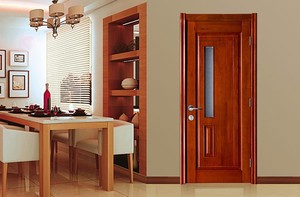 Kingdom — porte en bois <span class=keywords><strong>Nyatoh</strong></span>, lisse en bois massif, portes d'étude interne en verre givré - Product Image 2