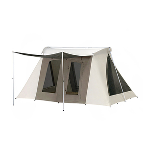 Chất Lượng Cao Cắm Trại Ngoài Trời <span class=keywords><strong>Canvas</strong></span> Mùa Xuân Bar Lều Chống Cháy Flex Bow Luxury Glamping Lều - Product Image 1