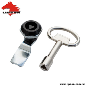 Panneau de commande de tableau électrique LM-705-3B, alliage de zinc noir, armoire industrielle, panneau à quart de tour, loquet à came triangulaire - Product Image 3