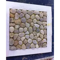 Mosaico de guijarros irregulares, piedra Natural para triturar, grava