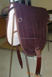 Selle en cuir suédé à dos nu - Product Image 2