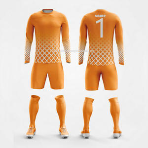 ชุดผู้รักษาประตูฟุตบอลแบบสั่งทำล่าสุด เสื้อฟุตบอลแบบซับลิเมชั่น แขนยาว ชุดยูนิฟอร์มผู้รักษาประตูฟุตบอล - Product Image 6