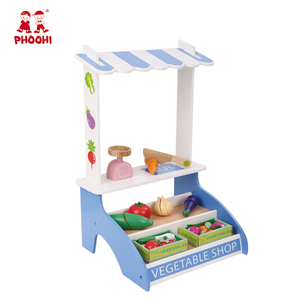 Bébé Jouets Jouet En Bois <span class=keywords><strong>De</strong></span> Légumes Présentoir Enfants Rôle Jouer Jouets Éducatifs - Product Image 1