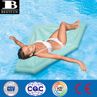 Canapé-lit gonflable en PVC personnalisé en forme de diamant, flottant, pour la piscine, la plage, la relaxation