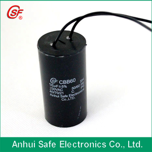 Moteur À COURANT ALTERNATIF <span class=keywords><strong>Condensateur</strong></span>, <span class=keywords><strong>Condensateur</strong></span> de <span class=keywords><strong>MF</strong></span>, BOUCHON <span class=keywords><strong>16</strong></span> MFD, 250VAC - Product Image 1