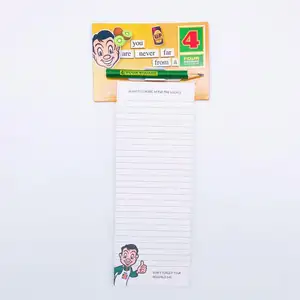 Diskon besar Notepad Magnet kulkas kustom kualitas tinggi dengan pensil