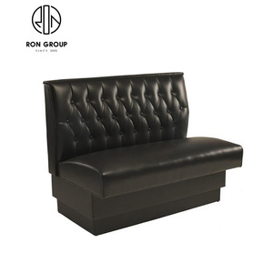 Wholesale Modern Cafe Bistro Nightclub Commercial Furniture Black U Shape Leather PU <strong>Cushion</strong> Sofa <strong>Bench</strong> Restaurant Booth <strong>Seating</strong> - Product Image 2