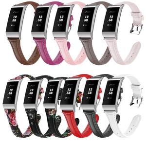Tschick – bracelets en cuir pour <span class=keywords><strong>Fitbit</strong></span> Charge 3/SE pour femmes et hommes, petits et grands, bande de remplacement en cuir de qualité supérieure, accessoires de poignet - Product Image 1