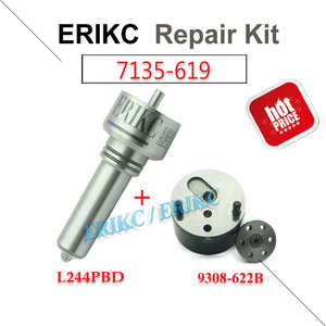 Erikc 7135-619 camiones pesados inyector EJBR04501D kits <span class=keywords><strong>de</strong></span> reparación L244PBD + 9308-622B bomba <span class=keywords><strong>de</strong></span> motor diesel válvula 6640170121 - Product Image 1
