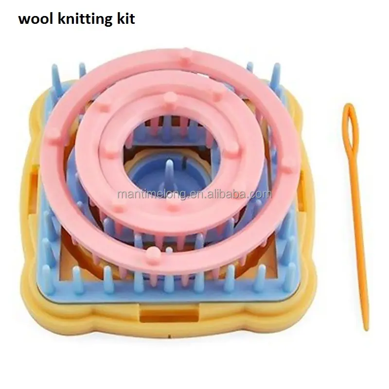 knitting loom flower daisy pattern maker wool yarn needle knit hobby loom knitting machine sewing tools