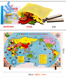 YF-M122 del mondo globo del mondo mappa <span class=keywords><strong>politica</strong></span> creativi educativi di legno mappa del mondo graffio di puzzle - Product Image 3