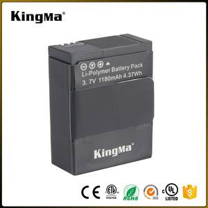 KingMa Camera Action Accessoires 1180 mAh <span class=keywords><strong>Batterie</strong></span> Au Lithium de Remplacement pour <span class=keywords><strong>GoPro</strong></span> Hero 3 <span class=keywords><strong>Batterie</strong></span> AHDBT-302 AHDBT302 - Product Image 1