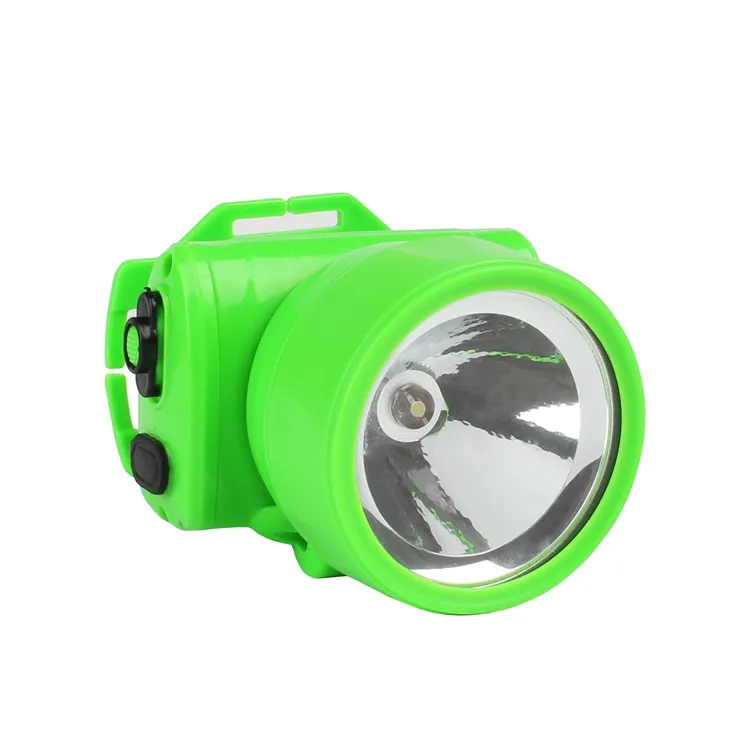 TL-03-1 (1 LED 0.2 w) עופרת חומצת סוללה נייד led ראש אור נטענת ירוק LED פנס עבור גומי חקלאות עבודה