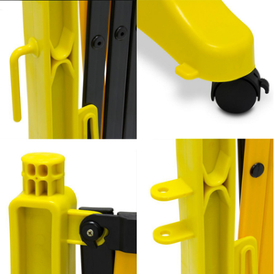 Kết Nối Với Nhau An Toàn Có Thể Thu Vào Hàng Rào Với Bánh Xe Nhựa Mở Rộng An Toàn Đường Bộ Hàng Rào - Product Image 6