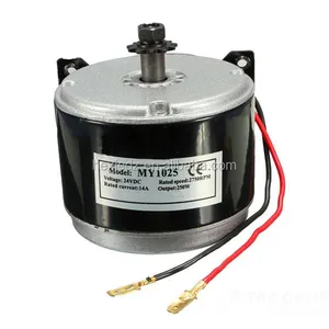 DC 24V elektrik motoru fırçalanmış e-bisiklet Scooter için 250W 2750RPM 2-kablolu zincir - Product Image 1