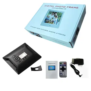 XCLT 808 Hot video loop auto play picture video hanging 8 pollici digital photo frame brands