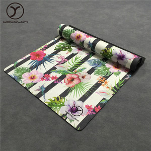 Estera de yoga para viajes, estera de goma natural antideslizante con estampado de logotipo personalizado respetuoso con el medio ambiente, plegable, la mejor cantidad - Product Image 3