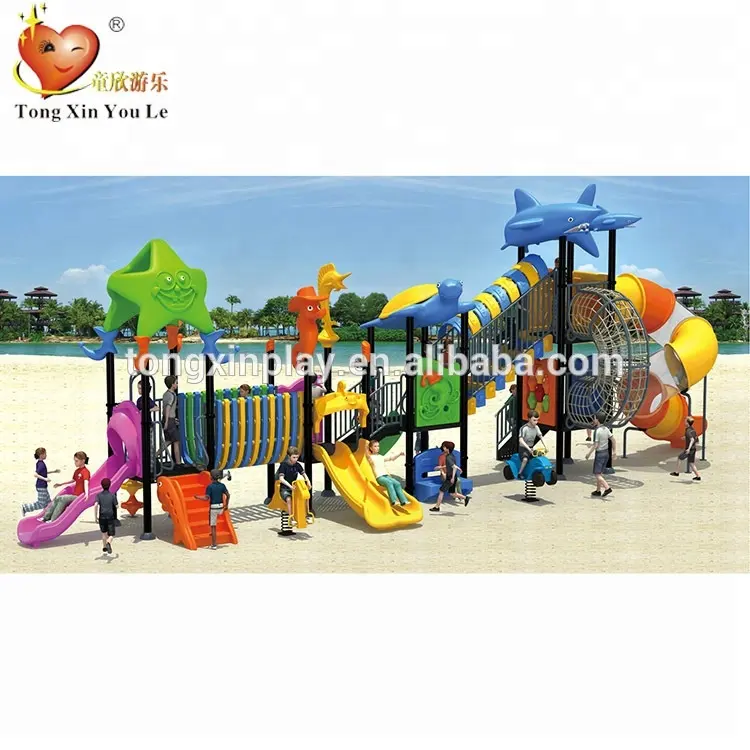 Cheap commercial playground sets equipment outdoor used playground slide for sale