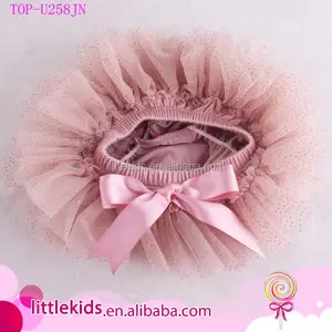 Bebê Glitter Tutu Bloomers Cover tecido Em Todo Plissado Em Russet Red Melhor Presente de Aniversário Top 100 Nomes Do Bebé imagens