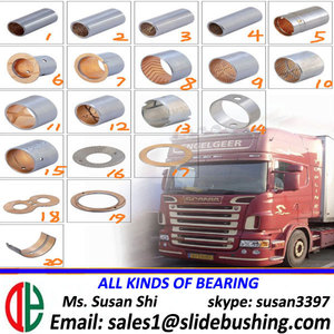 Faites glisser la bague de glissement acier de 흑연 de palier de PTFE de 청동 en laiton de cuivre 오일리스 douille - Product Image 4