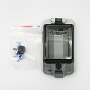 electric waterproof meter box 2 way transparent protective window cover