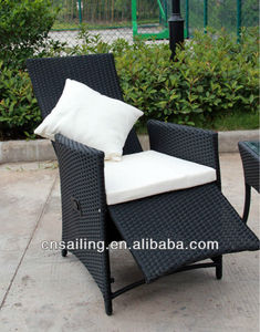 Silla al aire libre de la rota de la silla de jardín de la venta caliente con <span class=keywords><strong>el</strong></span> otomano ocultado - Product Image 2