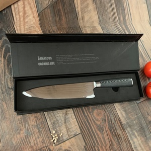 Nhà Máy Trực Tiếp Chuyên Nghiệp Carbon Cao Thép Không Gỉ 8 Inch Damascus Đầu Bếp Dao Với G10 Xử Lý - Product Image 1