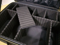 Trousse de Maquillage Professionnelle Grande Capacité, Sac de Voyage Cosmétique Tendance, Organisateur en Tissu Oxford Résistant à l'Eau, Recyclable et Léger