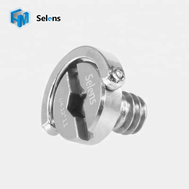 Selens Captive 1/4" D-Ring Screw Bolt Stainless Steel 1/4" Screw for Camera Tripod Quick Release Plate