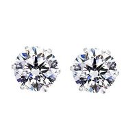 Boucles d'oreilles en acier chirurgical, ensemble de prisme en Zircon, magnétique sans Piercing, bijoux