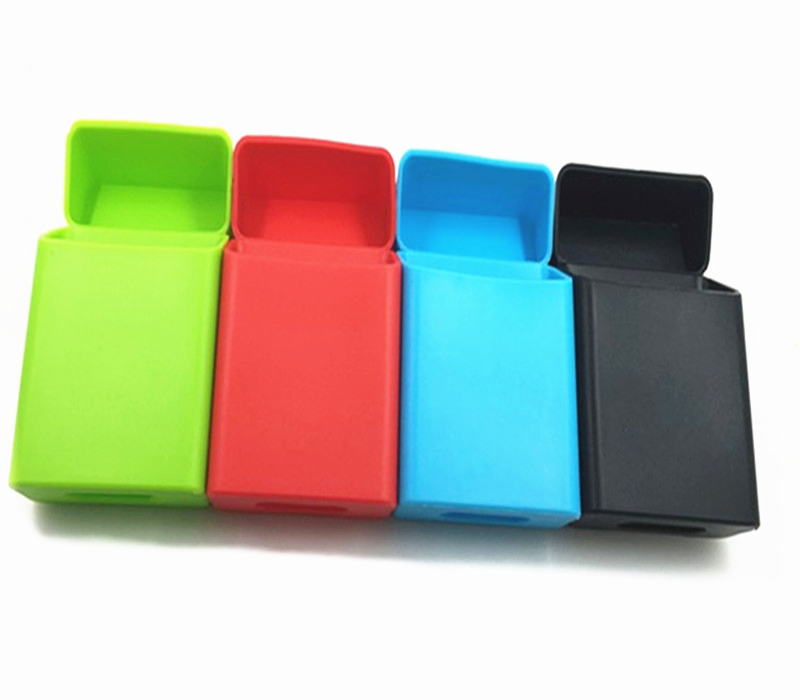 Оптовая продажа с завода, дешевый высококачественный цветной Мягкий силиконовый чехол для сигарет с индивидуальным принтом логотипа