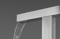S310 panneau de douche extérieur nouveau design 304 finition brossée colonne de douche extérieure de piscine en acier inoxydable