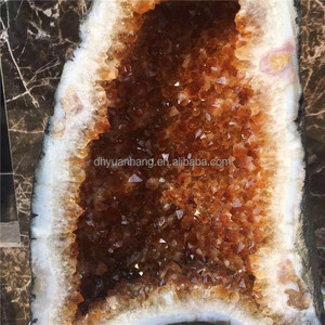 حجر كريستال كوارتز سيترين طبيعي من البرازيل، جيود كريستالي برازيلي، جيود كبير للبيع - Product Image 3