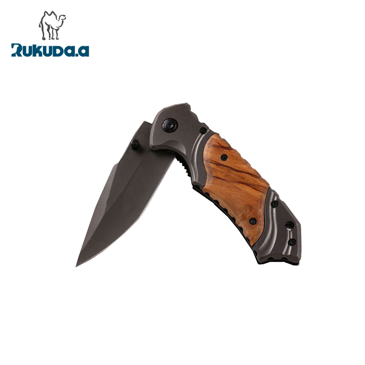 440 Чистые деревянные ручки с зажимом Huntsman Facas Нож для любителей кемпера