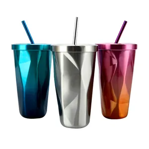 Double insulated travel mug Stainless steel creative cup