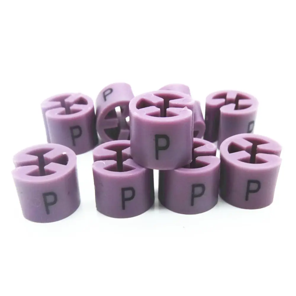 Tamanho do cabide marcadores de plástico, impressão pp p g gg xgg m cubo redondo vestuário sizer marcador do tamanho para o gancho
