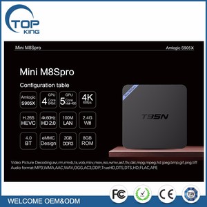 2017 de Alta Calidad Android 6.0 OS T95N Mini m8s <span class=keywords><strong>tv</strong></span> pro S905X caja Amlogic de Cuatro Núcleos Ram 2G/8G Kd 16.0 <span class=keywords><strong>TV</strong></span> box T95N - Product Image 1