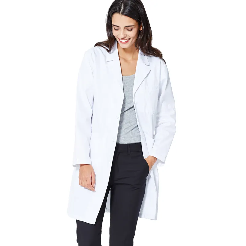 Blouse médicale à Vis haut en coton, vêtements d'hôpital professionnels pour médecins, Hi Vis, laboratoire blanc, fabriqué en chine