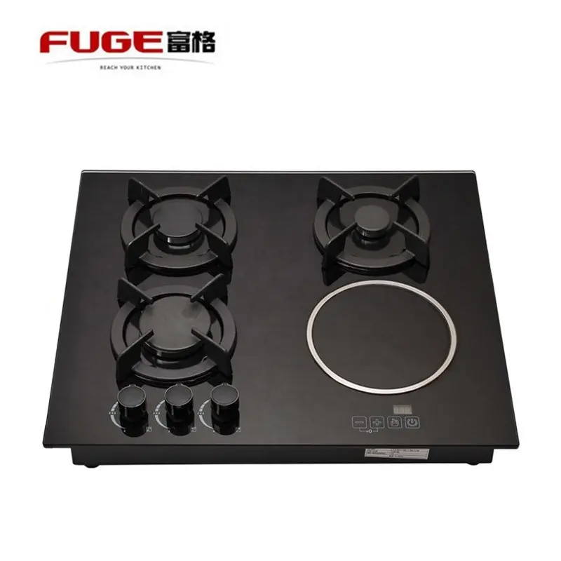 Кухонные приборы с 4 горелками FG41032, газовая и индукционная плита