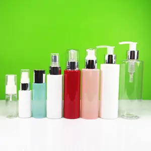 10ml 15ml 20ml 30ml 40ml 50ml 60ml 70ml 80ml 90ml 100ml 120ml 150ml 180ml 200ml赤黒ヘアオイルプラスチックボトル